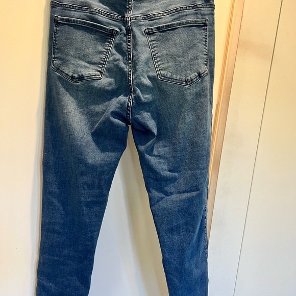 Universal Standard Ankle zip Seine highrise jeans 27 inch True Blue - Picture 3 of 6